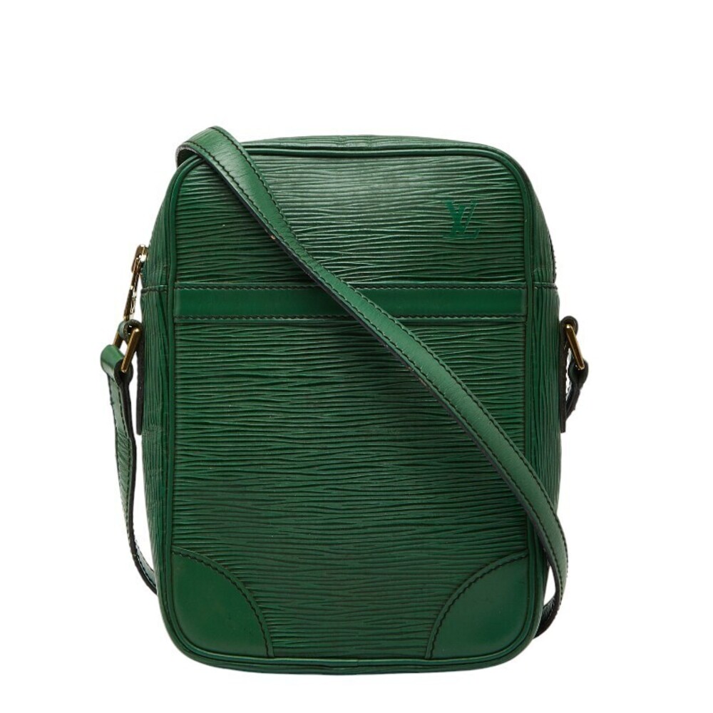 Louis Vuitton Epi Danube Crossbody Bag Borneo Green Leather